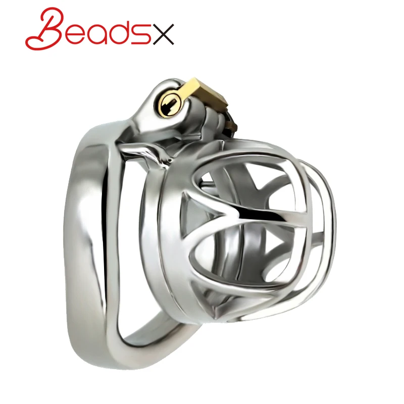 

BEADSX Men's Stainless Steel Metal Bird Cage Wearable Chastity Lock With Hook Massage Alternative Toys Anti-derailment Device