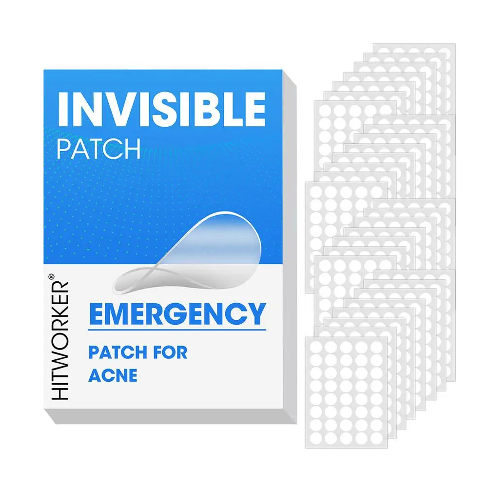 Invisible Hydrocolloid Acne Patch - Waterproof Pimple Spot Covers for Blemish and Zit Absorption, Skin Care Stickers