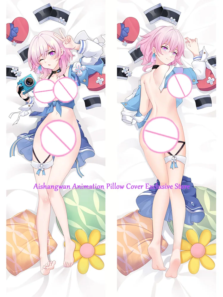 Dakimakura Anime Pillow Cover Nanoka Mitsuki Double Sided Print 2Way Cushion Bedding Festival Gifts Gifts