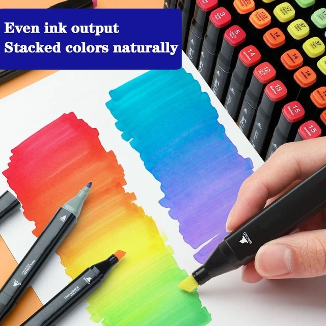 10 Pcs Colored Pens For Drawing Dual Tip Brush Pen + Fineliner For Kids  Coloring Book/graffiti Color Markers Art Supplies - Art Markers - AliExpress