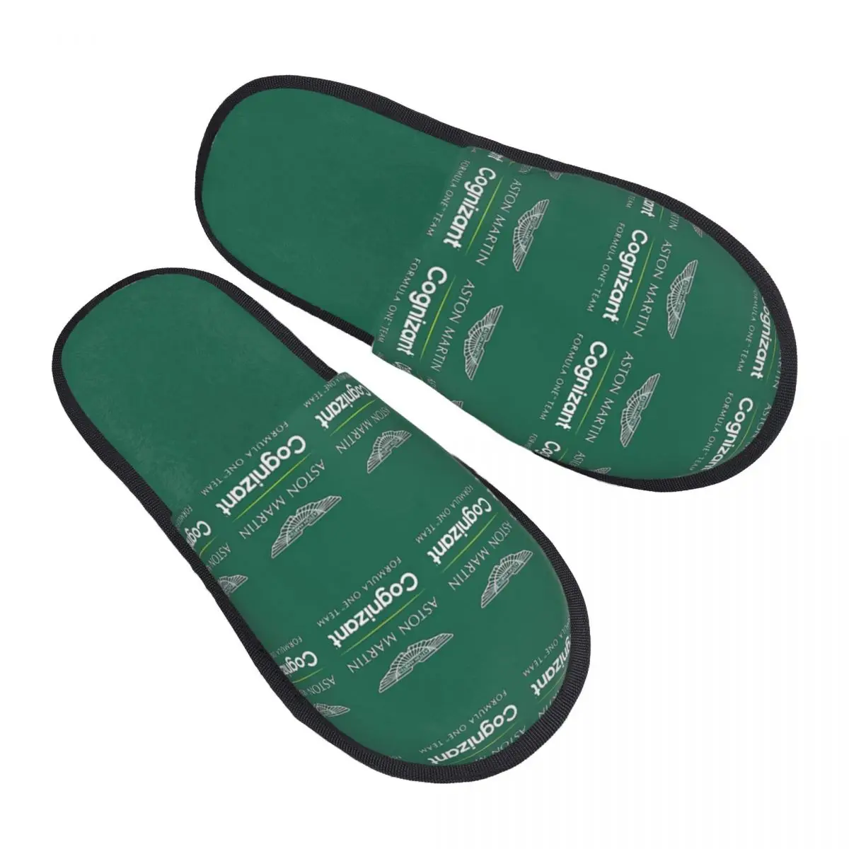 

AstoMartin-Formula-Logo Men Women Furry slippers Cosy Home slippers