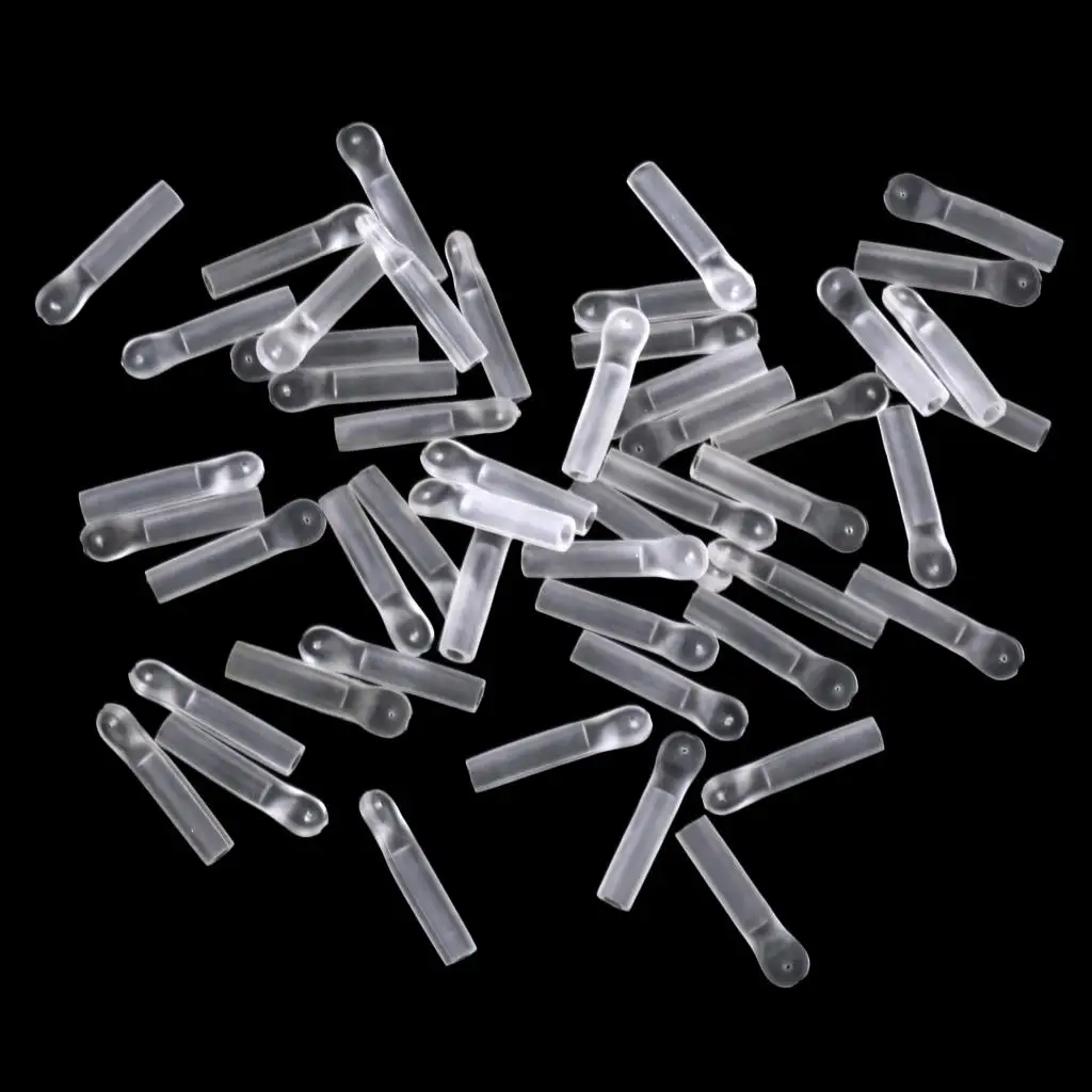 20/30/50pcs Carp Fishing Silicone Quick Change Fishing Tackle Clear Waggler Float Adaptors Carp Match Floats Tackle Accessories