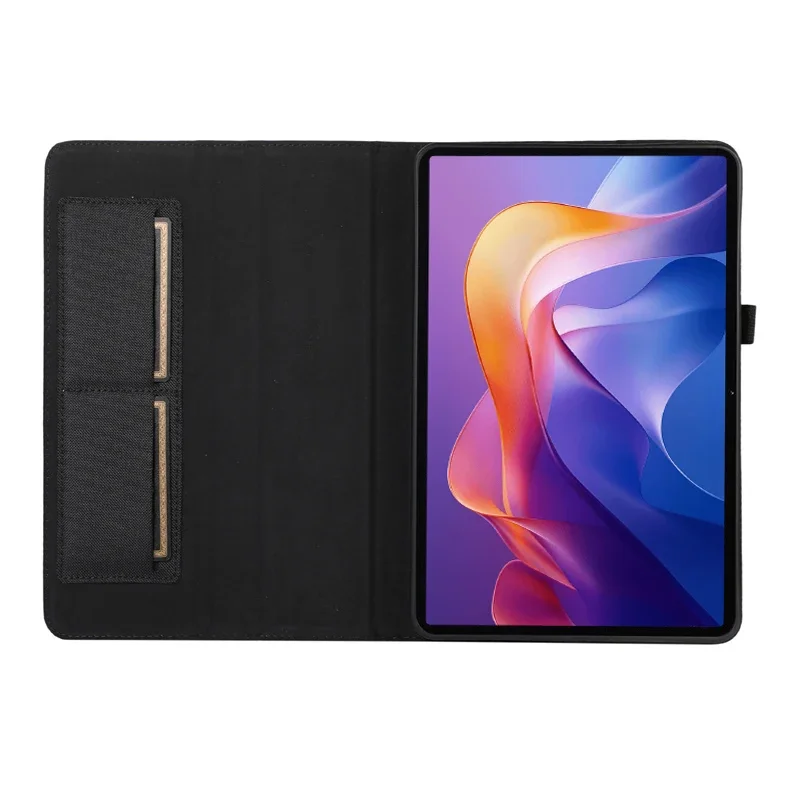 Elegant Soft Fabric Flip Stand Cover for 11'' Tablets - TPU Protective Case