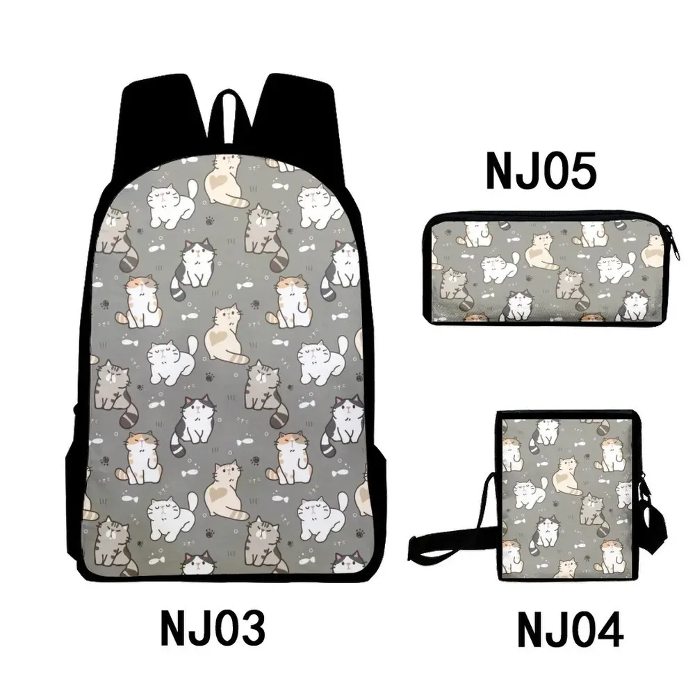 3d printing backpack for laptop, 3pcs/set, for school, laptop, backpack, shoulder bag, case, harajuku, popular, cool