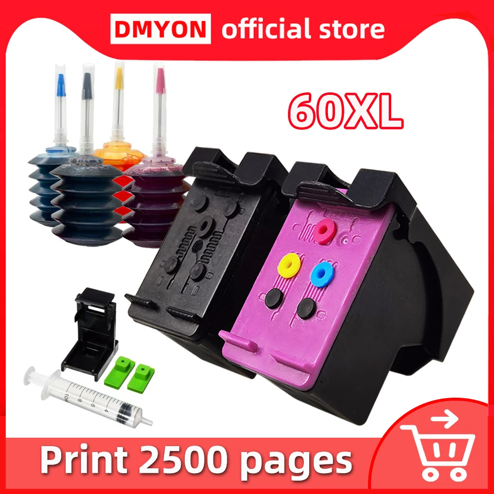 60xl Ink Cartridge Compatible For Hp 60 Xl Deskjet F4288 F4292 F4293
