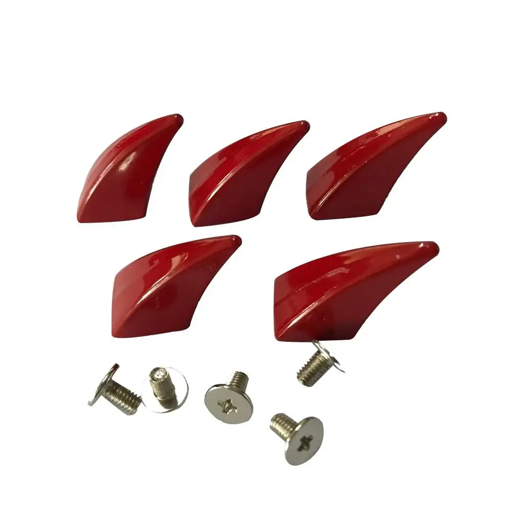5x Horn Shape Punk Studs Rivets for DIY Bag Hat Belt Decoration