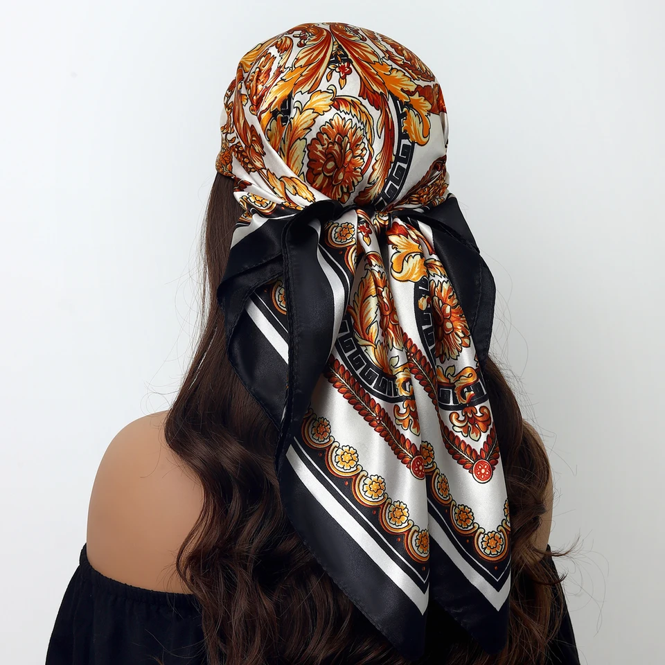 Foulard Satin Foulard Cheveux Pas Cher Foulard Carré De Luxe En