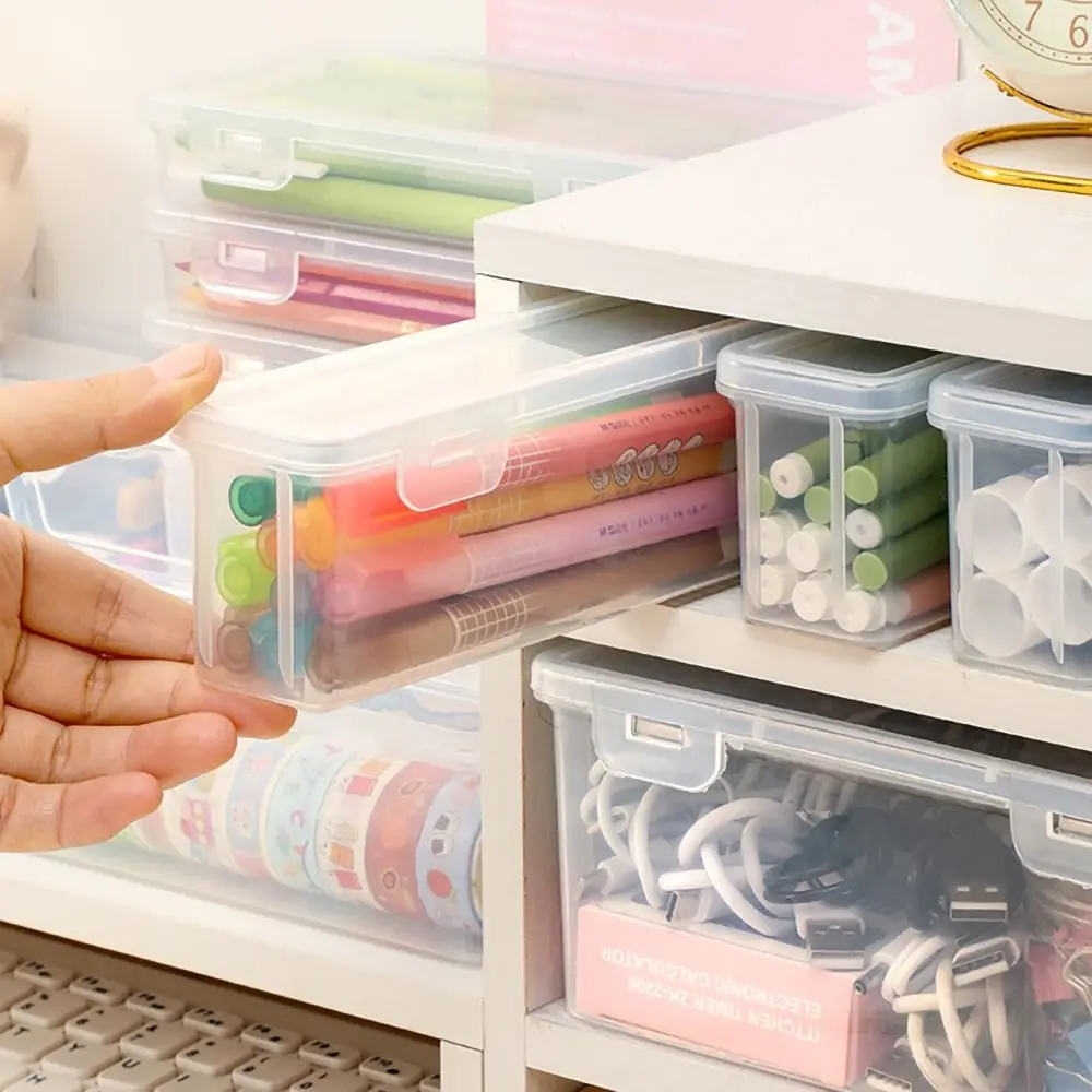 Stationery Storage Box Pen Holder Pencil Case Stationary Supplies Desktop Organizer Large Capacity pencil cases,pencil holder,stationery box