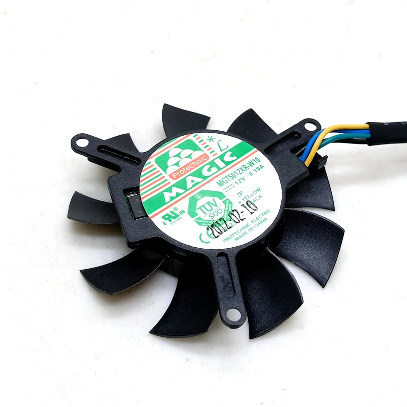 MGT5012XF-W10 High quality ultra quiet 5010 Graphics card fan blade 45MM Diameter 39mm Hole Pitch 12V 0.19A fan blade 4pin PWM 8pcs new 7010 graphics card fan blade high quality 65mm diameter multiple hole pitch 12v fan blade for unika graphics 2pin
