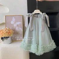 Prinzessin Kleid Ärmlos mit Schleife – Bild 2