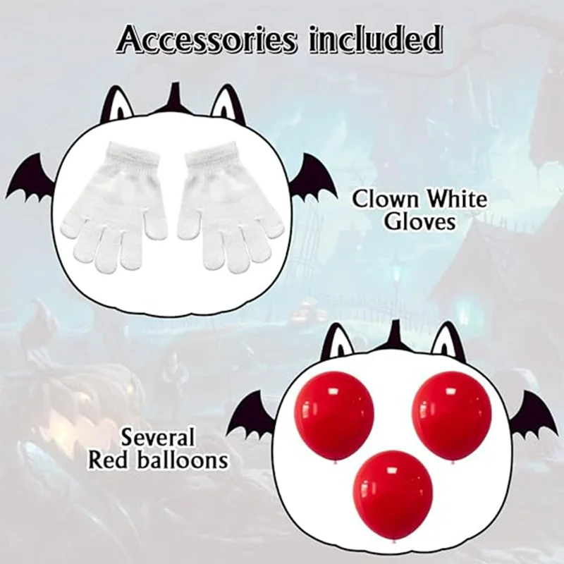 Kids Scary Joker Pennywise Costume 6
