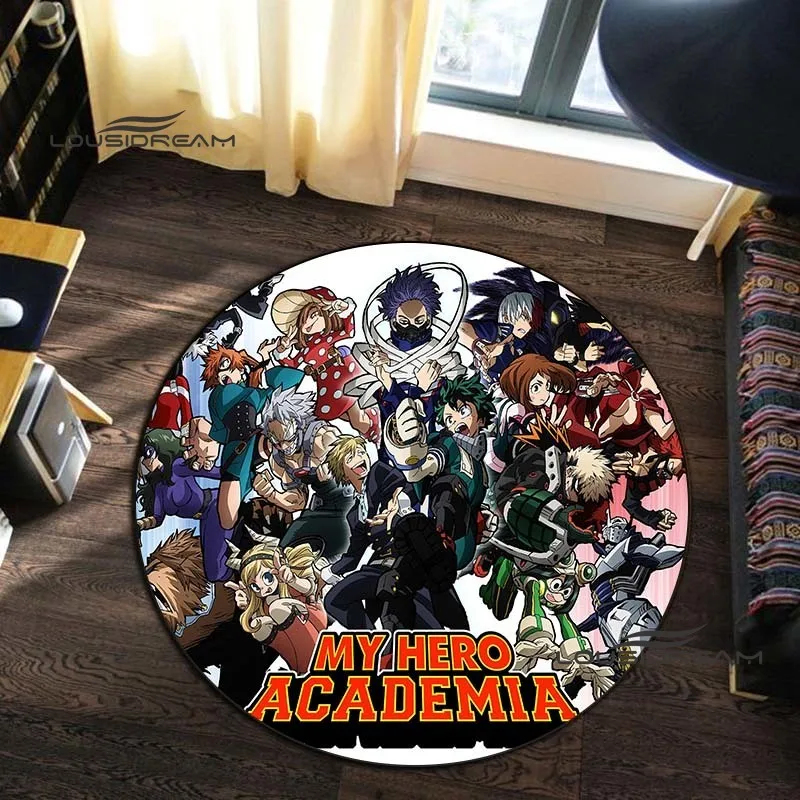 Anime My Hero Academia Carpet 3D printed Cartoon round rug living room bedroom child study room decoration round rug floor mat 5