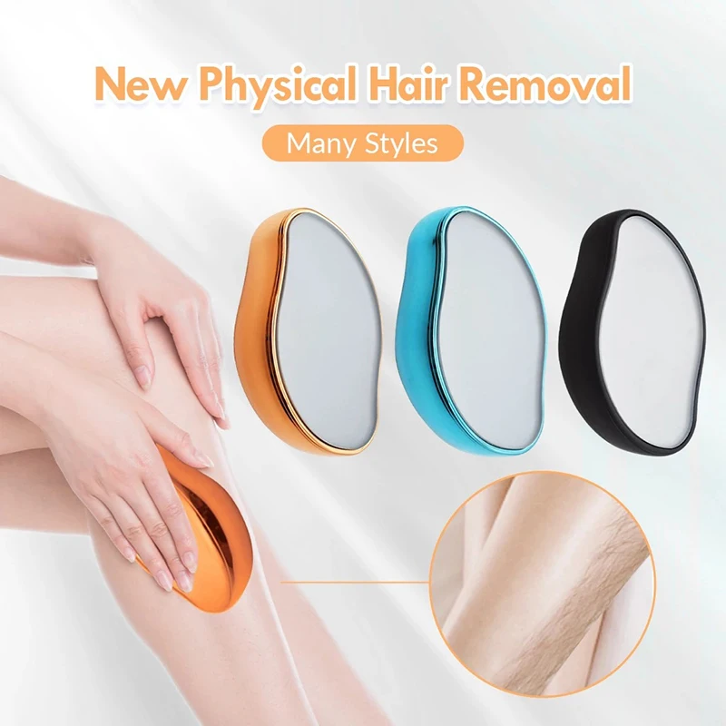 

Crystal Hair Remover Physical Painless Safe Epilator Crystal Hair Eraser Easy Cleaning Reusable Body Home Depilation Tool