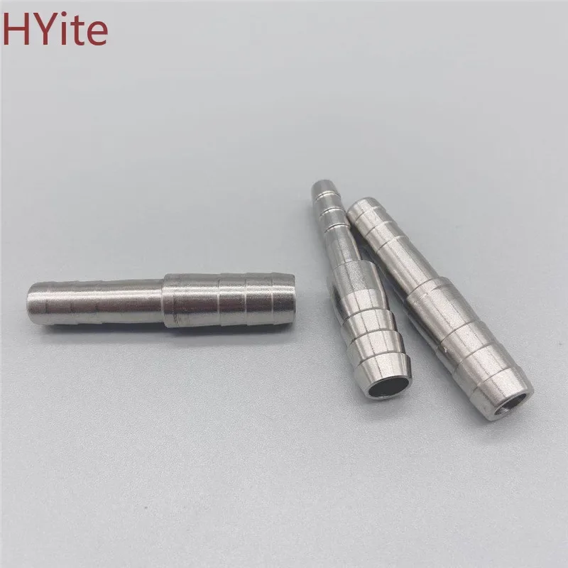 6mm 8mm 10mm 12mm 14mm 16mm 20mm 2 Two Way Straight Hose Barb 304 Stainless Steeel Barbed Pipe Fitting Reducer Connector Pipe Fitting Hose Pipe Fitting