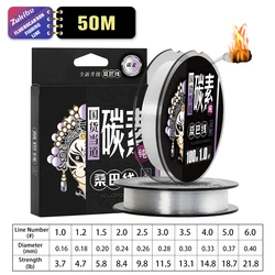 Premium Zukibo Fluorocarbon Fishing Line - Super Strong, 100% Clear Carbon Fiber Line - 0.92mm 84LB 39KG (50M Clear Carbon)
