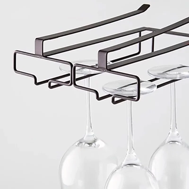 Cup Storage Holder Japanese Ambry Cup Holder Without Perforation Upside Down Waterlogging Glass Cup Holder Hanging Wine Storage