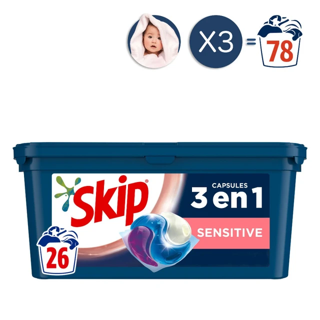 3x26 SKIP - Lot Ultimate Power Sensitive laundry Capsules - AliExpress