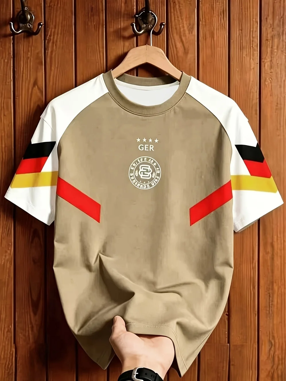 Maglie per appassionati di sport, magliette sportive estive, maniche corte con scollo a V, design della squadra stampato in 3D, traspiranti - Image 4