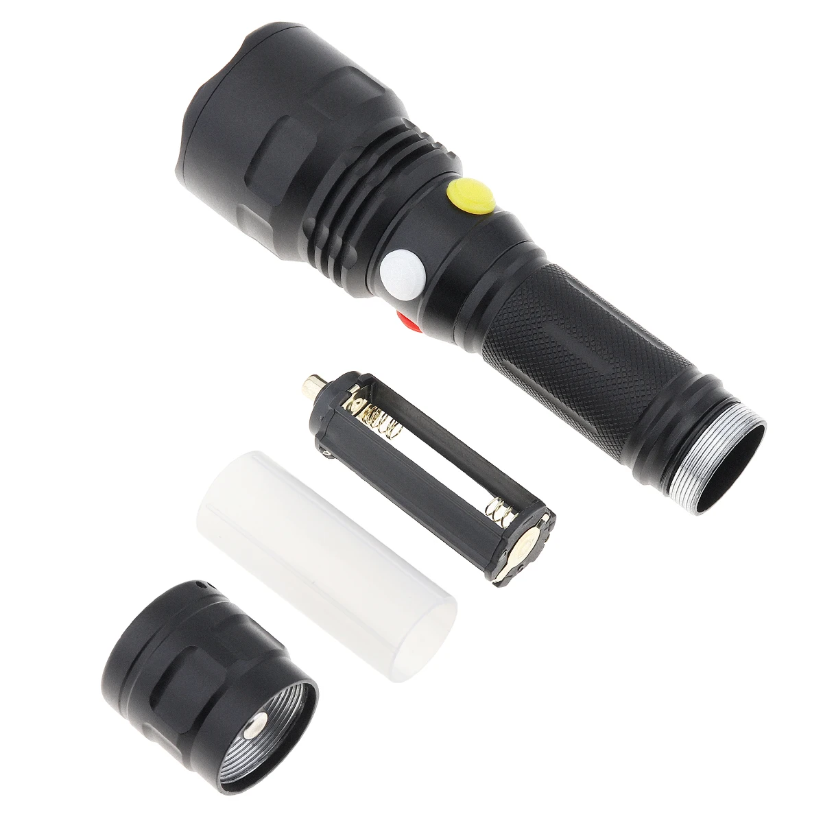 4 Color LED Tactical Flashlight 10W 1200LM White Red Green Yellow led Rechargeable Magnetic Torches Waterproof for Camping