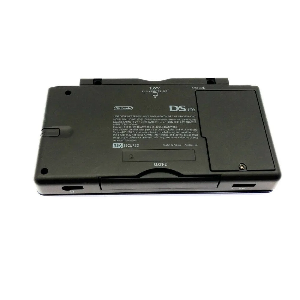 Top Blue Bottom Black Full Housing Shell Case Cover Buttons + Screwdriver Tool Kit For DS Lite NDSL