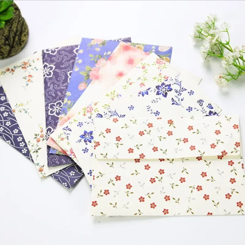 Floral Writing Envelope Beautiful Exquisite Envelope Girl Cute Stationery 8 selections 10pcs/lot mailing envelopes