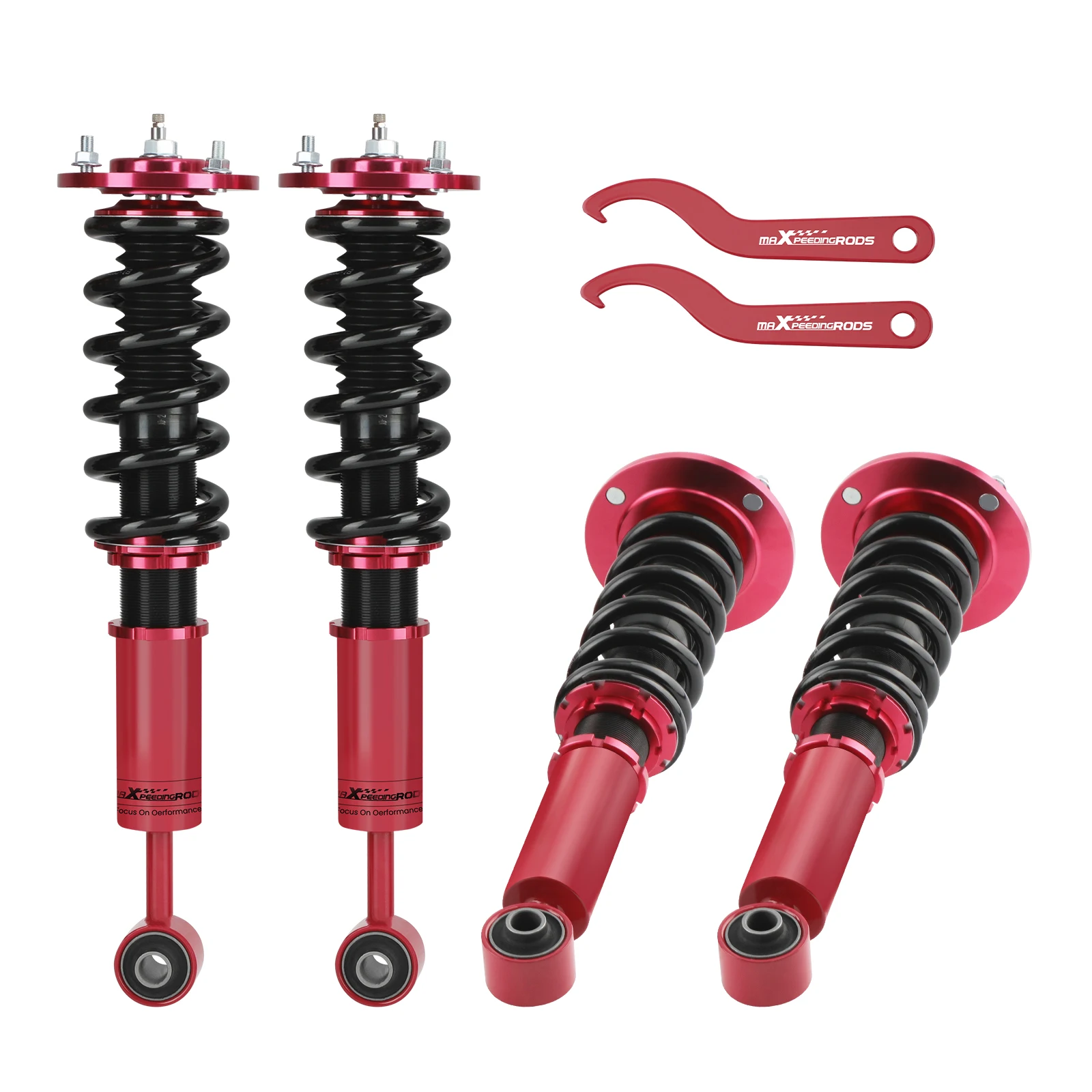 

Front Rear Coilover Shocks Struts Coil Assembly For Ford Expedition 03-06 24 Ways Adjustable Damper Shock Absorber Springs