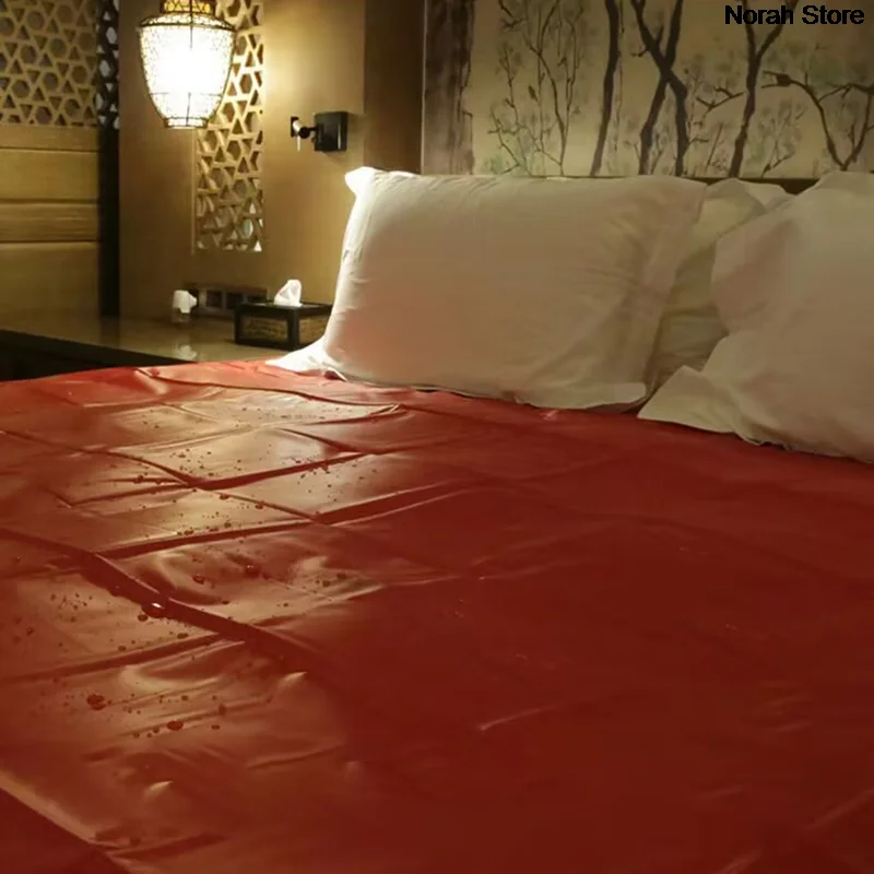 Adult Sex PVC Plastic Bed Sheets Sexy Game Waterproof Hypoallergenic Mattress Cover for Couple Flirt Bed Passion Supplies Tool 6