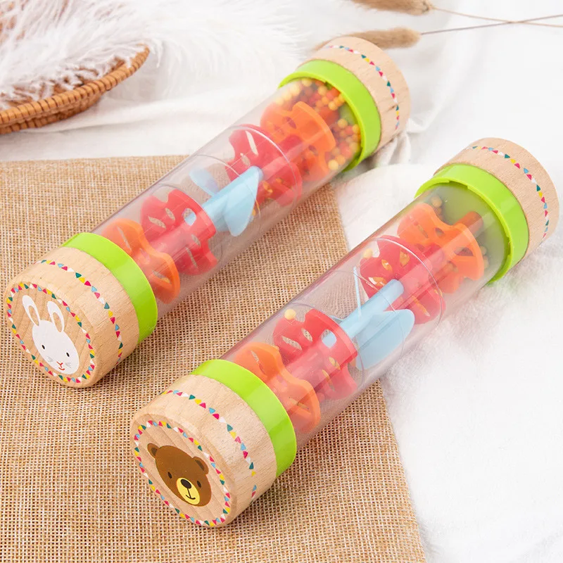 Baby Toys 6 12 Months Developmental Sensory Rain Stick Shaker Rattle Rainmaker Baby Toy Rainstick Musical Instrument for Babies 5