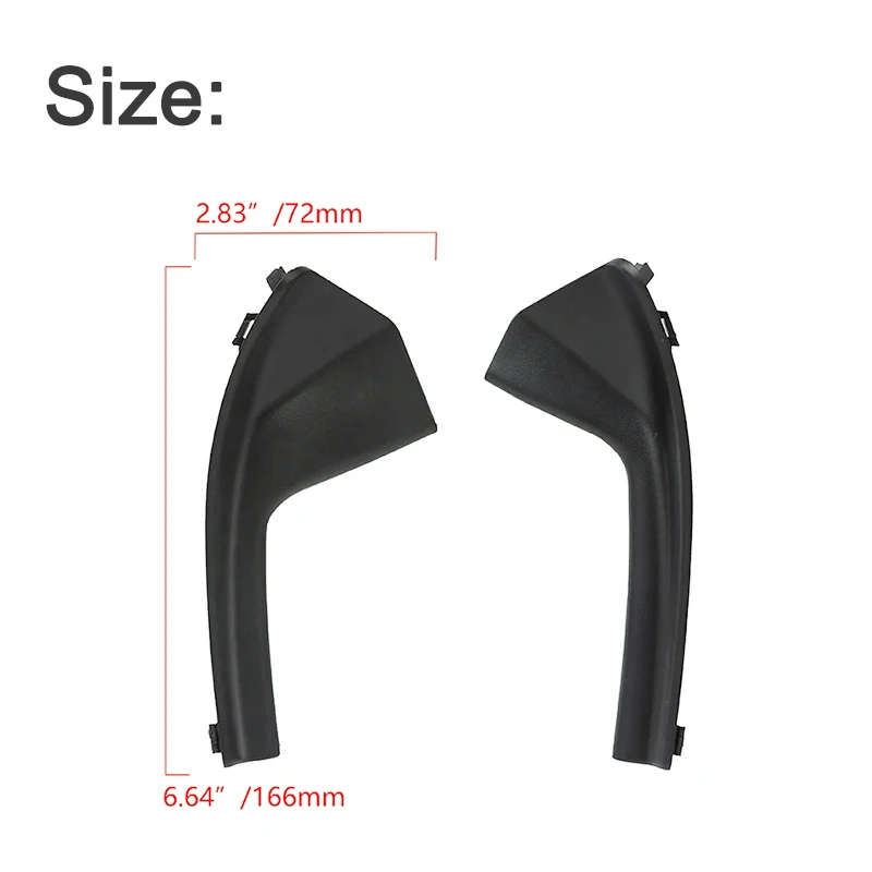 Car Front Side Windshield Cowl Grille windshield cowl grille cover 2Pcs TPE Car Accessories Trim for Nissan Versa Sedan Hatchback Tiida 2007-2012