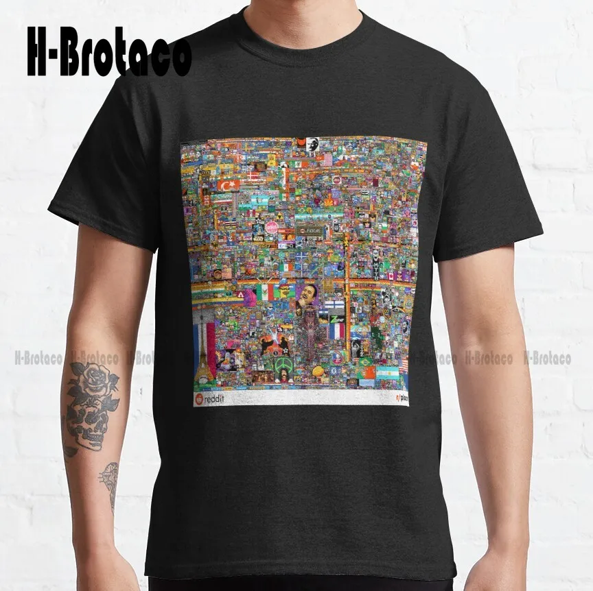 "R/Place" Reddit Digital Art 2022 Classic T Shirt Halloween Shirts
