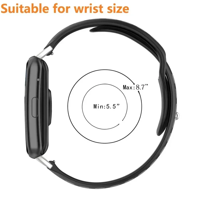 Premium Silicone Wrist Strap for Smartwatches - Comfortable and Stylish Bracelet Accessory