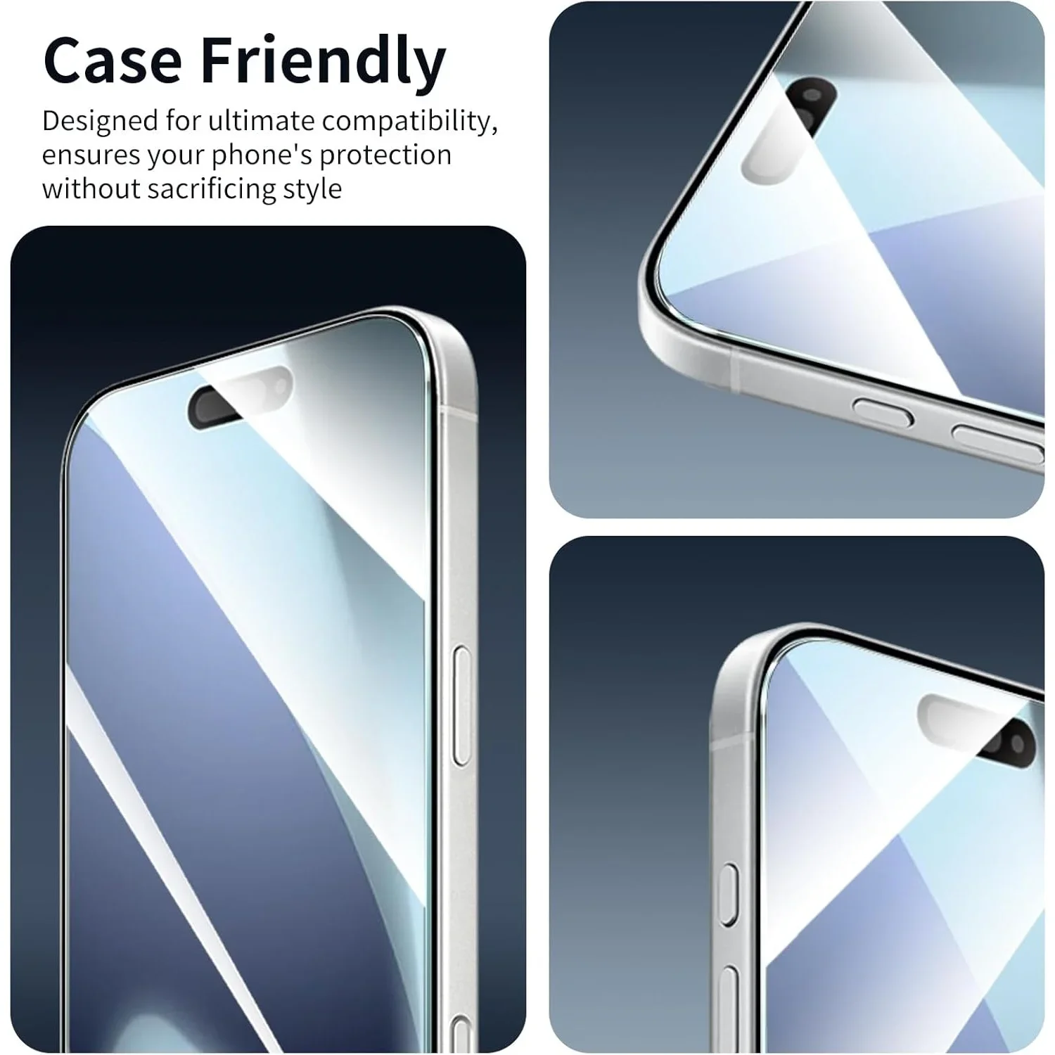 6-in-1 Tempered Glass Screen and Camera Lens Protector – HD Clear