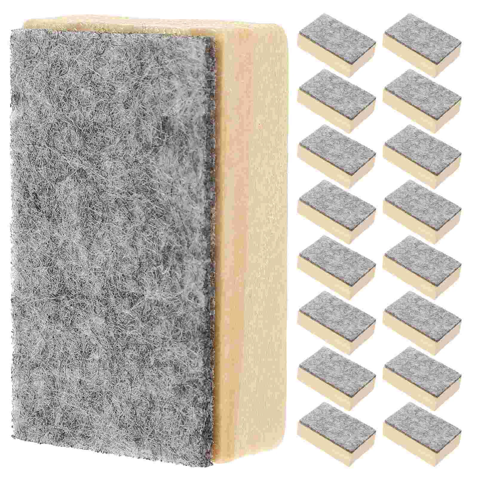 

20 Pcs Small Blackboard Eraser Erasers School Chalkboard Whiteboard Dry Felt Cleaner