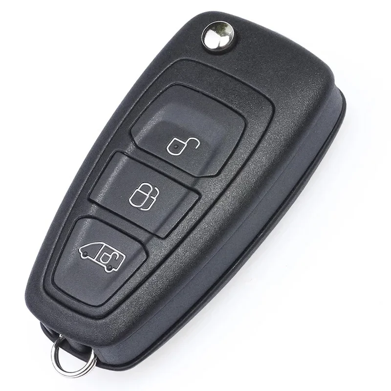 

2/3 Buttons For Ford Focus Fiesta 2013 Fob Case with HU101 Blade Flip Folding Remote Key Shell Fob Case