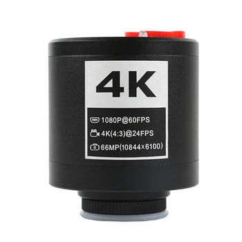 Telecamera per Microscopio Trinoculare 4K 66MP ULTRA HD CCD CMOS HDMI USB 1080P 60FPS, Telecamera Industriale per Acquisizione Immagini Digitali