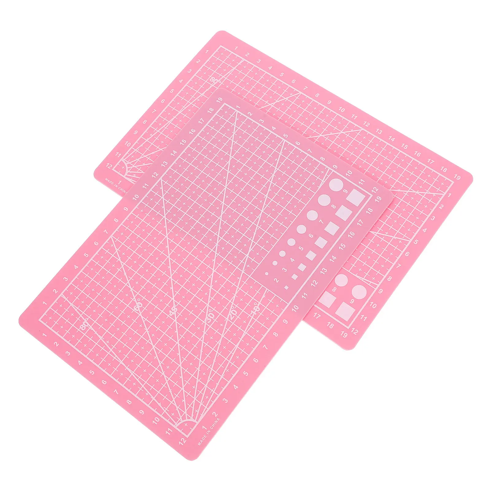 2Pcs A5 양면 자가 치유 커팅 매트 재봉 퀼팅 조각 DIY 스크랩북킹을위한 정밀 그리드 측정 공예 매트