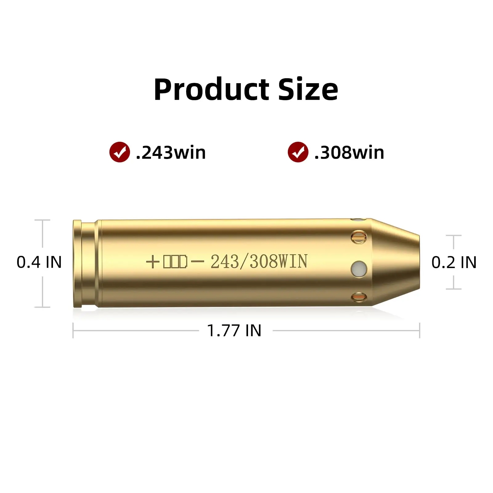 EZshoot 243 308 win Red Laser Boresighter Fit Rifle Integral Mount with Extra Batteries Hunting High Accuracy