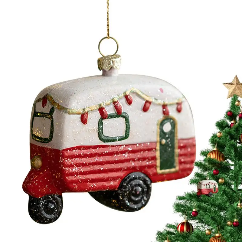 Special Shaped Miniature Tree Ornaments Merry Christmas Gift Tags Creative Car Ornament Tree Wall Hangings for Christmas