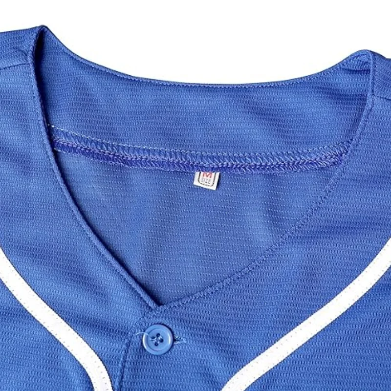 Baseball T-shirt Mens Sportswear Hip Hop Loose Tops Blank Shirt Short Sleeve Sports Baseball Jersey