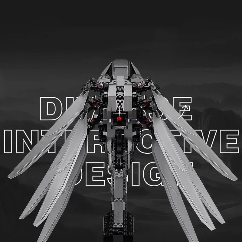 1369PCS Icons Technical Dune Atreides Royal Ornithopter Model Building Blocks MOC Creative Aircraft Bricks Toys For Kids Gifts 2