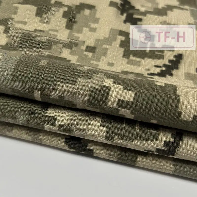 MM14 Tessuto per abbigliamento da allenamento per esterni traspirante resistente all'usura in cotone poliestere mimetico 150 cm di larghezza * 100 cm di lunghezza - immagine 3