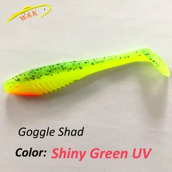 Vibrant Swimbait Soft Lures with UV Action - 130mm (Shiny Green)