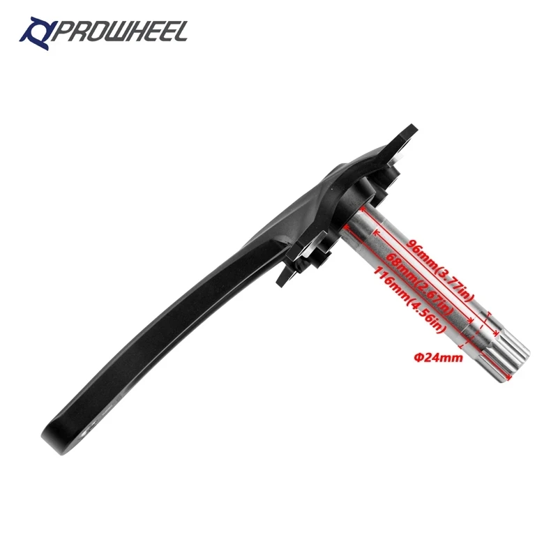 PROWHEEL Crankset Hollowtech MTB Crank 104BCD 170/175MM Crank For Bicycle Integrated 32/34/36/38/40/42T with Bottom Bracket