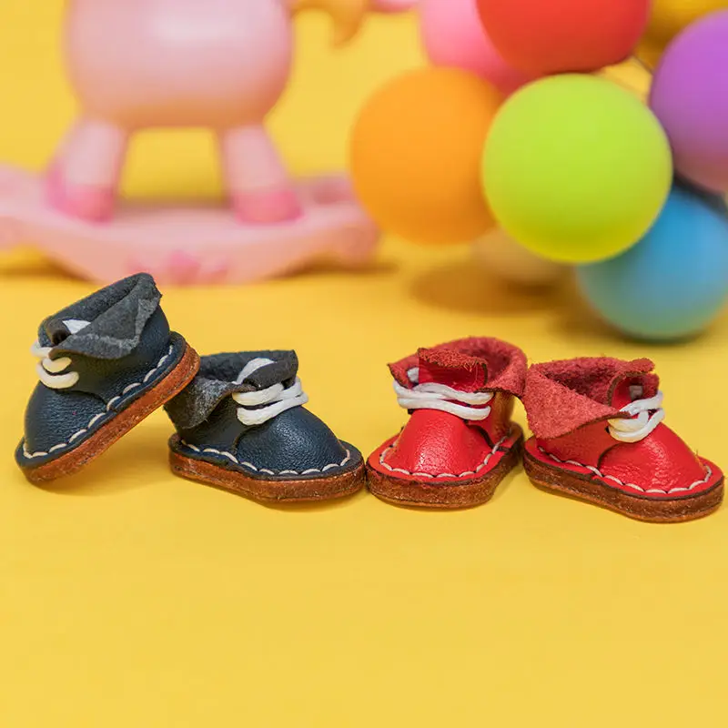 Obitsu 11 ob11 hand gefertigte Lederschuhe Schuhe Mode Puppe Rindsleder Schuhe mit Schnürsenkel für ob11, obitsu 11, holala, gcs, 1/12bjd – Detail 7