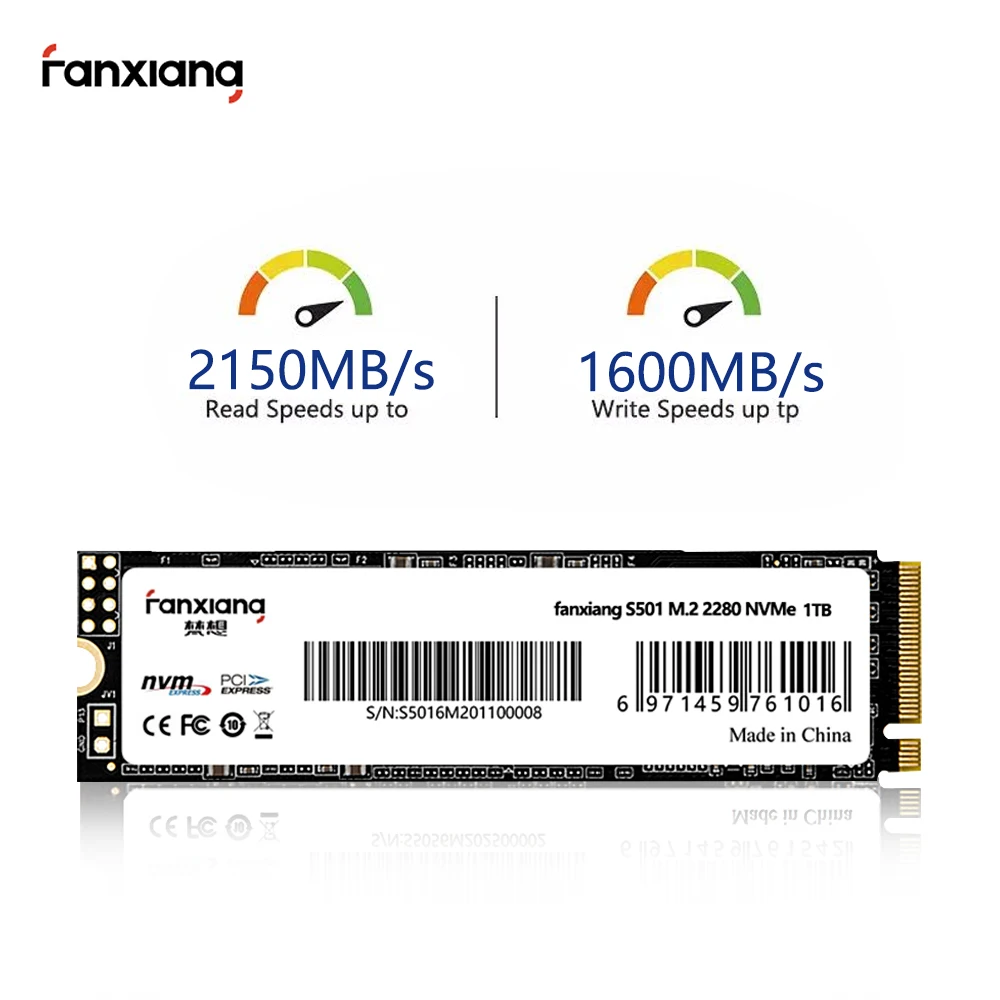 SSD-накопитель Fanxiang M.2 120 ГБ 256 512 ТБ внутренний жесткий диск M2 SSD m.2 2280 NVMe pcie |