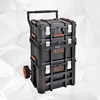 Multifunctional Tool Storage Box Large Wheelbarrow Carrying Plastic Tool Cart Portable Professional Hardware Organizer Accessory 1