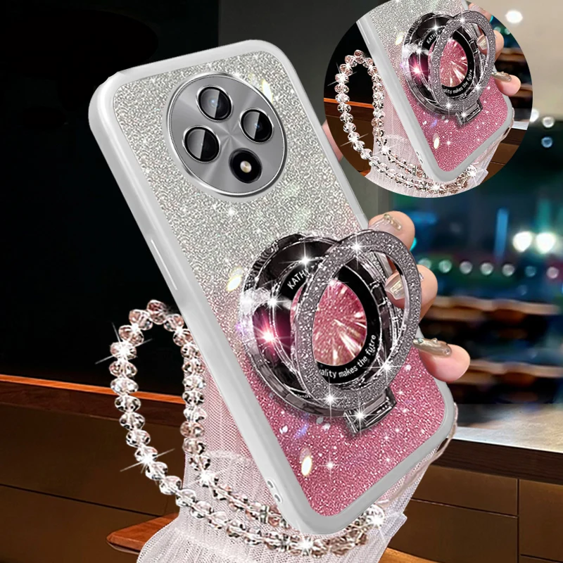 Glitter Crystal Bracelet Magsafe Phone Holder Case
