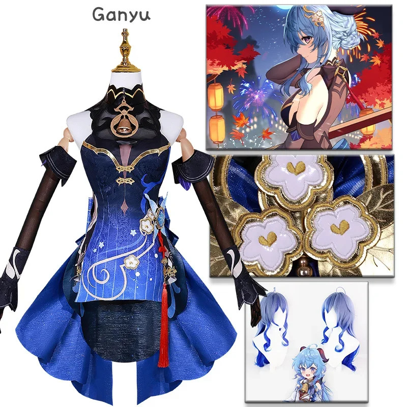 

Ganyu Cosplay New Outfit Skin Costume Impact Twilight Blossom Gan Yu Full Set Wig Liyue Lantern Rite Outfit Uniform