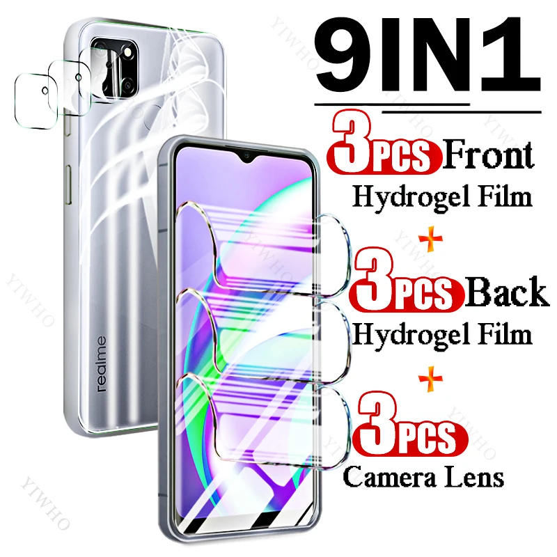 9in1 Full Cover Front Back Hydrogel Film for Realme C12 RMX2189