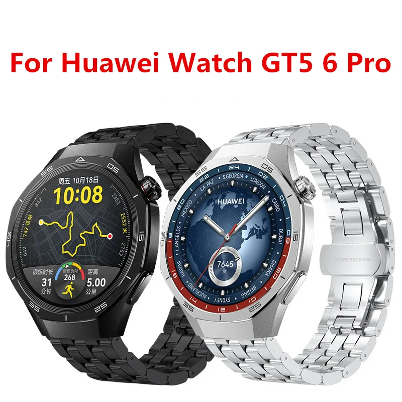 Universal 22mm Stainless Steel Metal Watch Strap Bracelet